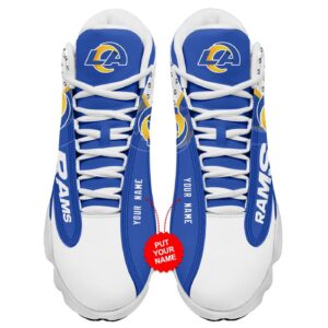 Personalized Los Angeles Rams Air Jordan 13 Shoes – Custom Name Option