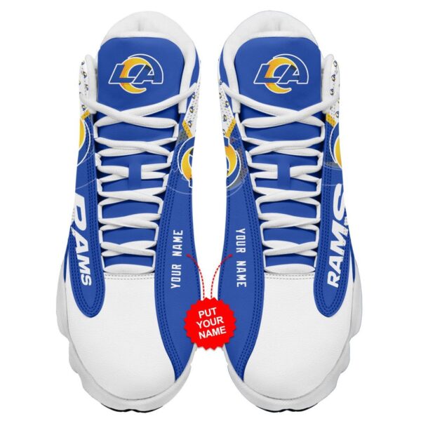 Personalized Los Angeles Rams Air Jordan 13 Shoes – Custom Name Option