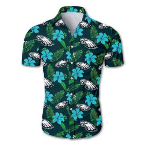 Nfl Philadelphia Eagles Tropical Flower Hawaiian Graphic Print For Men Women