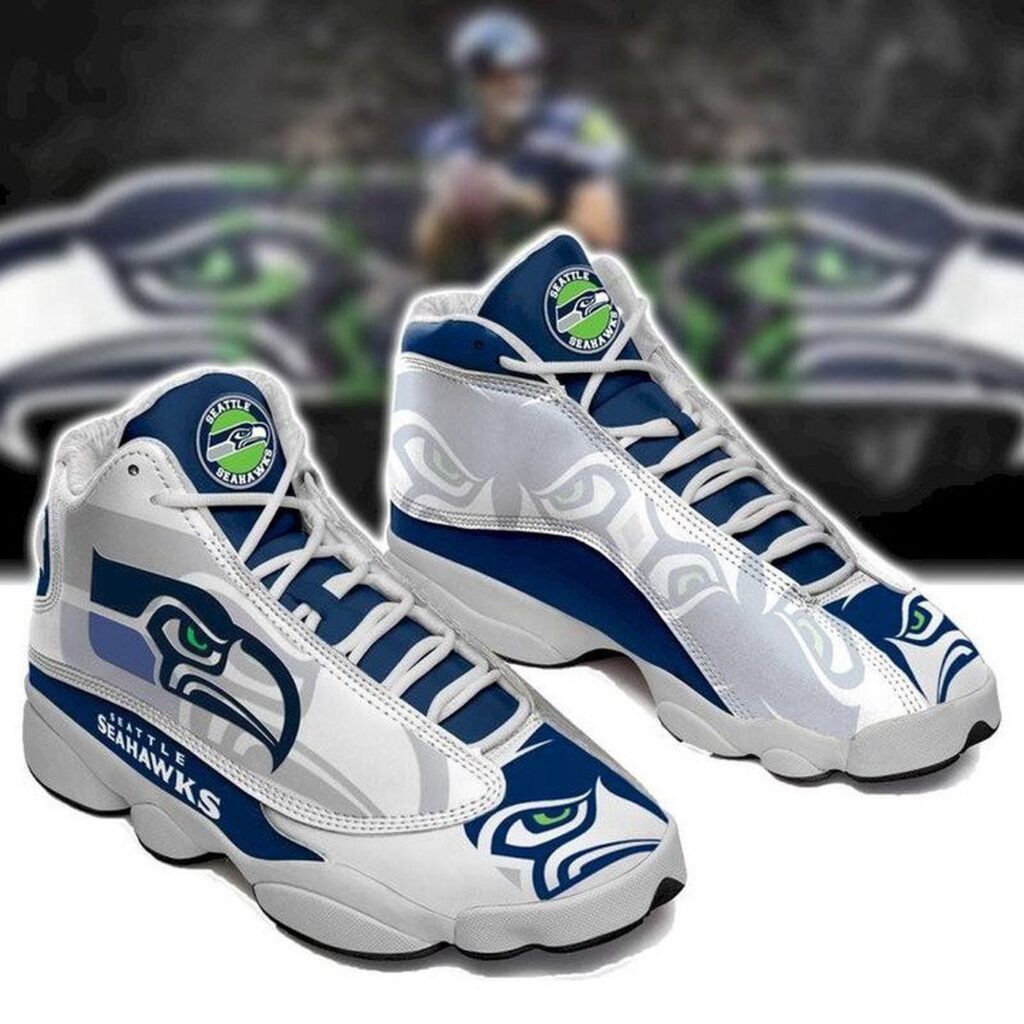 Official NFL Seattle Seahawks Air Jordan 13 Sneakers for Men and Women