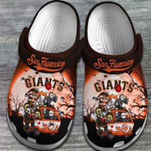 Non-slip San Francisco Giants Brown Clogs Gift for Men Women