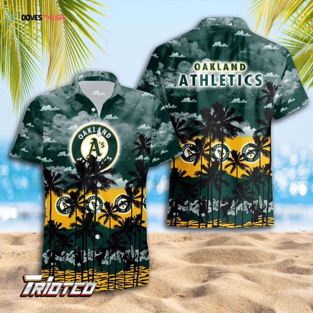 Oakland Athletics 3D Button Hawaiian Shirt Gift for Men – Trending Summer Style for Dad!