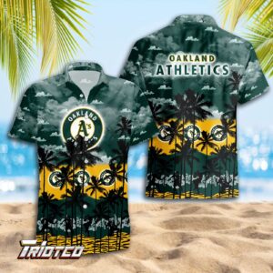 Oakland Athletics 3D Button Hawaiian Shirt Gift for Men – Trending Summer Style for Dad!