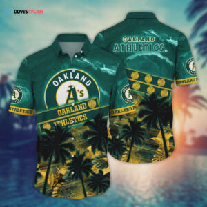 Oakland Athletics MLB Hawaiian Shirt - Flower Design for Baseball Fans