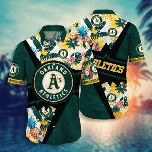 Oakland Athletics MLB Flower Hawaii Shirt  For Fans, Summer Football Shirts