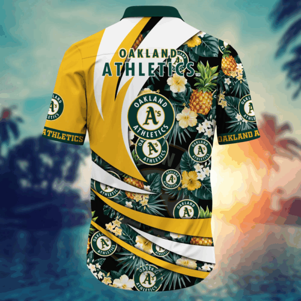 Oakland Athletics MLB Flower Hawaii Shirt   For Fans, Summer Football Shirts