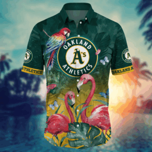Oakland Athletics MLB Flower Hawaii Shirt   For Fans, Summer Football Shirts