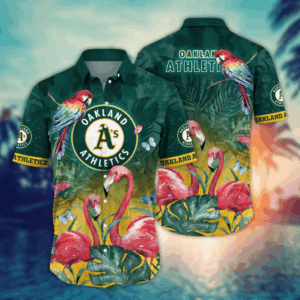 Oakland Athletics MLB Flower Hawaii Shirt   For Fans, Summer Football Shirts