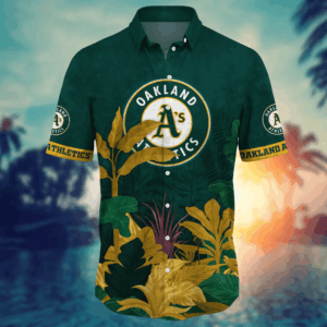 Oakland Athletics MLB Flower Hawaii Shirt   For Fans, Summer Football Shirts