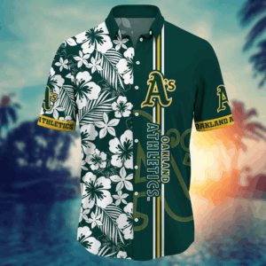 Oakland Athletics MLB Flower Hawaii Shirt   For Fans, Summer Football Shirts