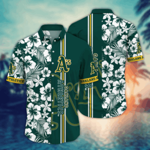 Oakland Athletics MLB Flower Hawaii Shirt   For Fans, Summer Football Shirts