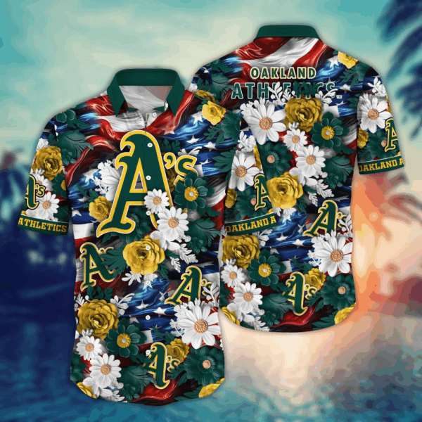 Oakland Athletics MLB Hawaii Shirt Independence Day, Summer Shirts