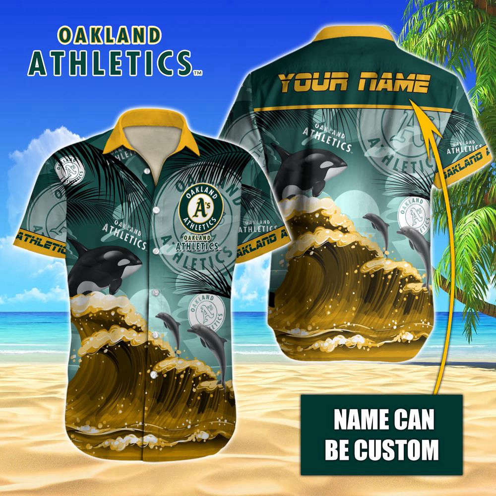 Oakland Athletics MLB-Hawaiian Shirt Custom  For Men Women