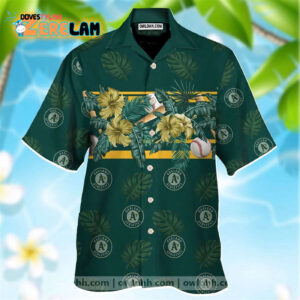 Oakland Athletics Hawaiian Shirt - Short Sleeve MLB Fan Gear