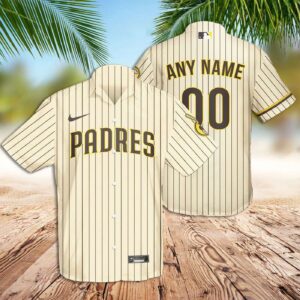 San Diego Padres Hawaiian Shirt Custom Stripe Pattern Shirts