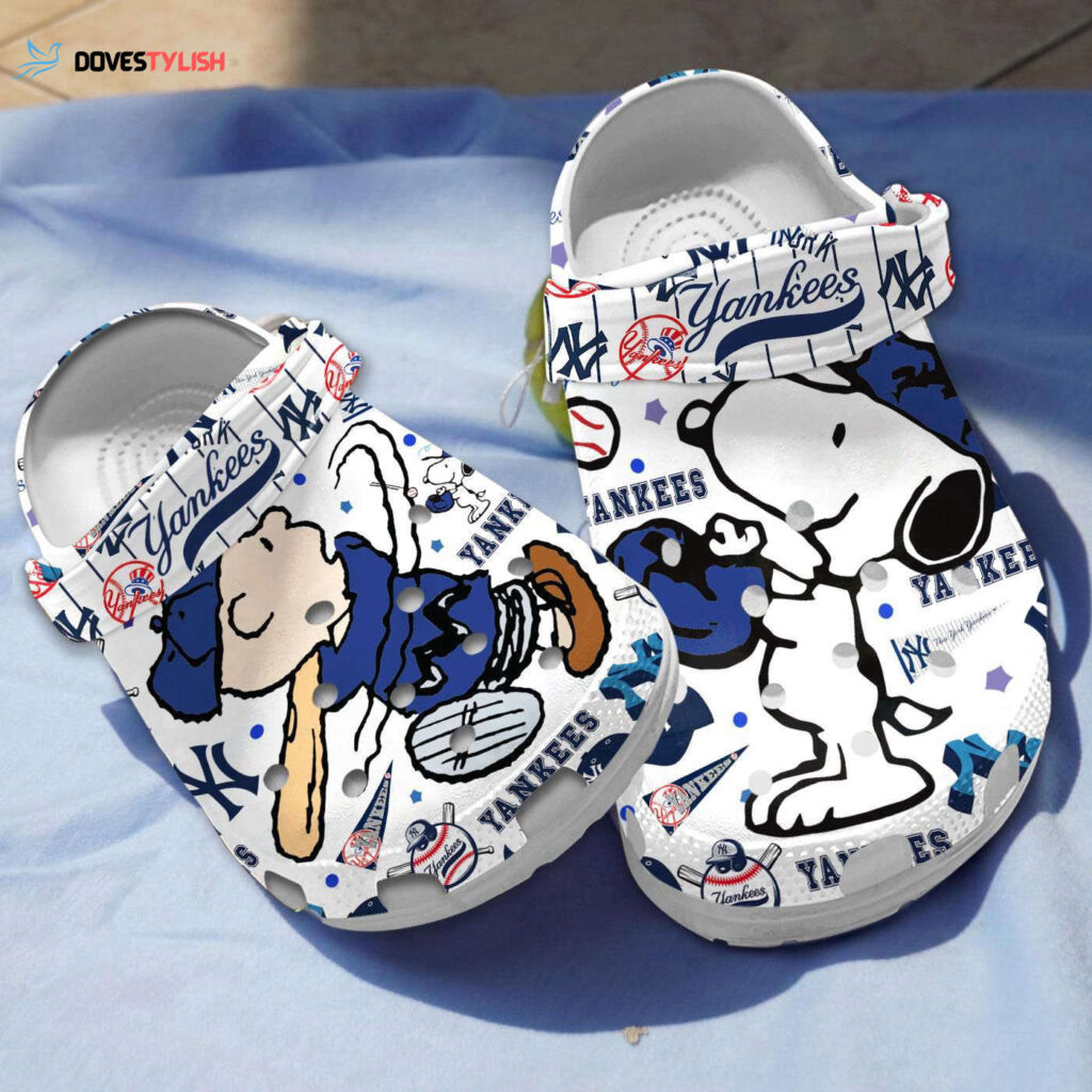 Peanuts Snoopy New York Yankees Clogs For Kids And Adults – for Women Men