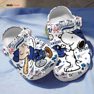 Peanuts Snoopy New York Yankees Clogs For Kids And Adults - for Women Men