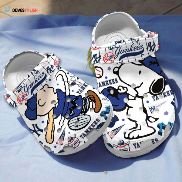 Peanuts Snoopy New York Yankees Clogs For Kids And Adults – for Women Men