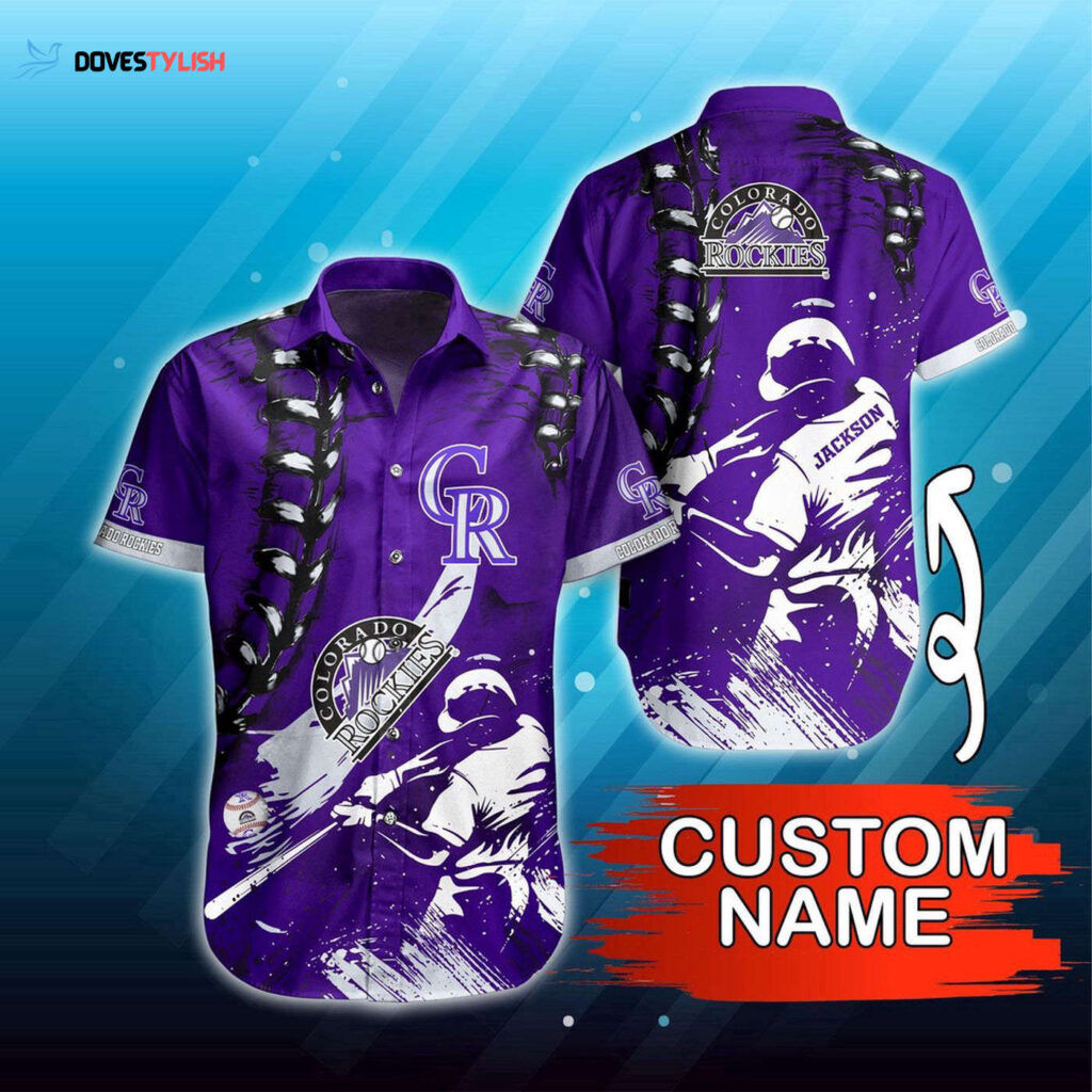 Custom Colorado Rockies MLB Hawaiian Shirt: Perfect for Summer Fans Custom Colorado Rockies MLB Hawaiian Shirt: Perfect for Summer Fans