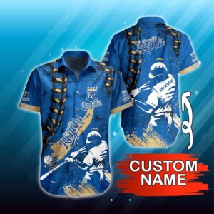 Custom MLB Kansas City Royals Hawaiian Shirt: Perfect Summer Attire for Fans