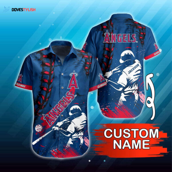 Custom MLB Los Angeles Angels Hawaiian Shirt: Perfect Summer Gear for Fans