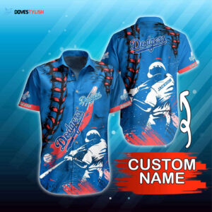 Custom MLB Los Angeles Dodgers Hawaiian Shirt - Perfect Summer Gear for Fans
