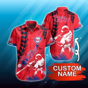 Custom MLB Philadelphia Phillies Hawaiian Shirt – Perfect Summer Attire for Fans