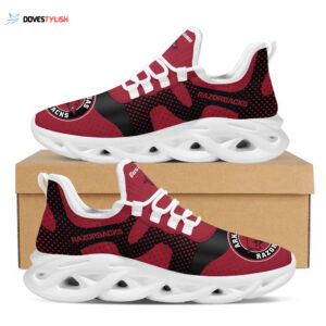 Personalized Name Arkansas Razorbacks Sports  Design Max Soul Shoes University Of Arkansas  For Men