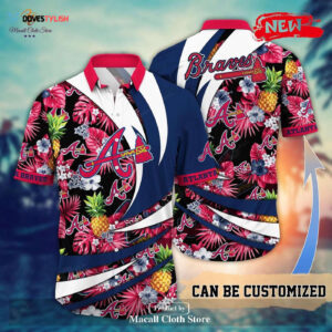 Personalized Atlanta Braves MLB Flower Pineapple Hawaiian Shirt for Sports Fans