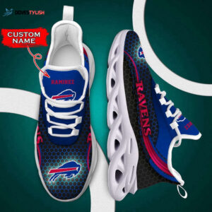 Personalized Name Buffalo Bills Max Soul Shoes Luxury Nfl  For Men