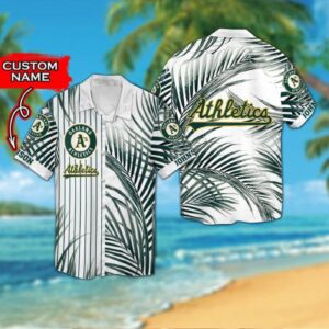 Custom Oakland Athletics Hawaiian Shirt - Personalize Your Fan Style 3