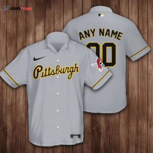 Custom Pittsburgh Pirates 3D Hawaiian Shirt - Grey: Personalize Your Style!