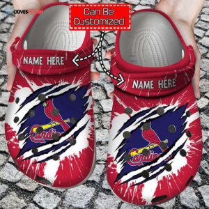 Personalized St Louis Cardinals Red Clogs Gift for Men Women