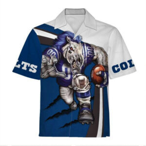Personalized Unisex Hawaiian Shirt Indianapolis Colts Football Team 3D Apparel For Men Women