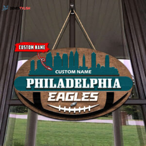 Philadelphia Eagles 2 Layers Wooden Sign - Home Decor Gift