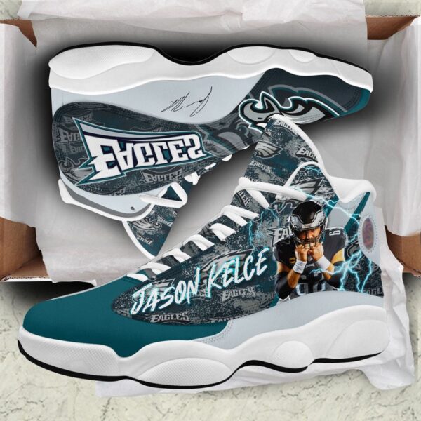 Custom Philadelphia Eagles Air Jordan 13 Sneakers – Perfect Gift for Fans