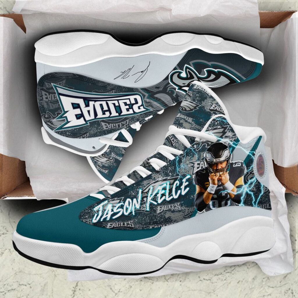 Philadelphia Eagles Air Jordan 13 Custom Sneaker – Perfect Fan Gift Philadelphia Eagles Air Jordan 13 Custom Sneaker – Perfect Fan Gift