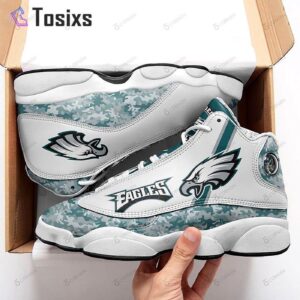 Philadelphia Eagles Air Jordan 13 Custom Sneaker: Perfect Gift for Fans