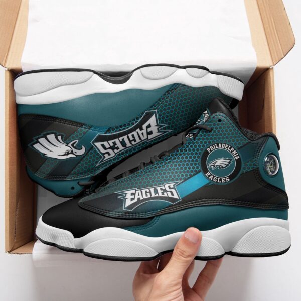Philadelphia Eagles Air Jordan 13 Sneakers 719 – Official NFL Team Shoes