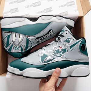 Philadelphia Eagles Bugs Bunny Air Jordan 13 Sneaker Custom - Perfect Gift for Fans