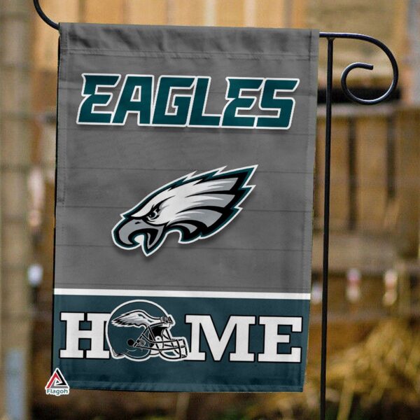 Philadelphia Eagles Football Flag, Swoop Mascot Personalized Football Fan Welcome Flags, Custom Family Name NFL Decor – House Garden Decor Gift