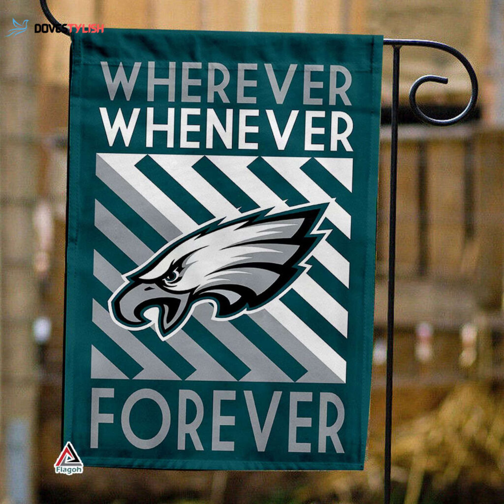 Philadelphia Eagles Forever Fan Flag, NFL Sport Fans Outdoor Flag – House Garden Decor Gift