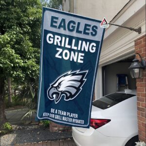 Philadelphia Eagles Grilling Zone Flag, Eagles Football Fans BBQ Flag – House Garden Decor Gift