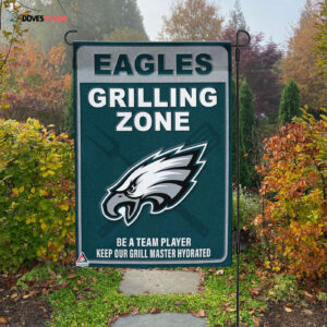 Philadelphia Eagles Grilling Zone Flag, Eagles Football Fans BBQ Flag - House Garden Decor Gift