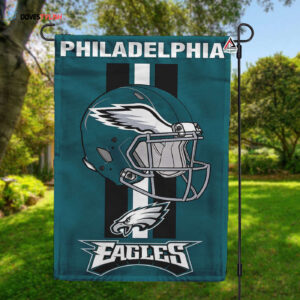 Philadelphia Eagles Helmet Vertical Flag, Eagles NFL Outdoor Flag - House Garden Decor Gift