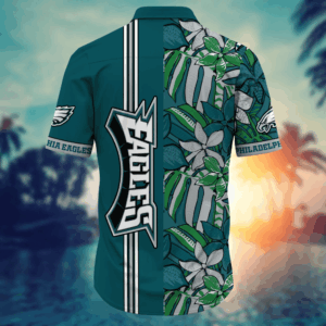 Philadelphia Eagles NFL Flower Hawaii Shirt  For Fans, Summer Football Shirts