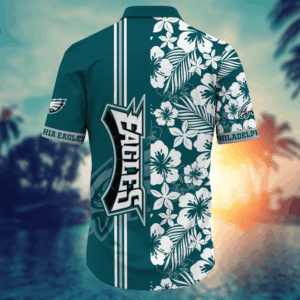 Philadelphia Eagles NFL Flower Hawaii Shirt  For Fans, Summer Football Shirts