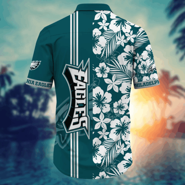 Philadelphia Eagles NFL Flower Hawaii Shirt  For Fans, Summer Football Shirts