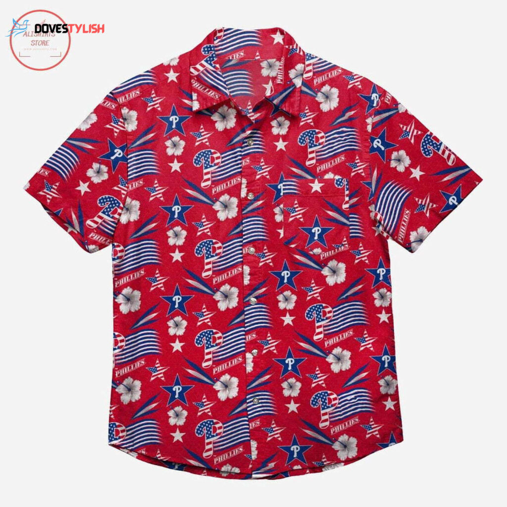 Authentic Philadelphia Phillies Americana Hawaiian Shirt – Limited Edition