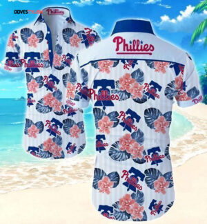 Philadelphia Phillies Floral Hawaiian Shirt - Official MLB Merchandise